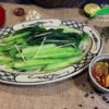 Cải làn luộc xào
