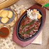 Bò bít tết sốt hạt tiêu xanh